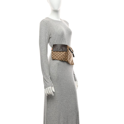 Gucci Monogram Web Belt Bag Dark Brown 2 of 10