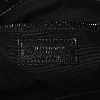 Saint Laurent Crinkled Calfskin Matelasse Monogram Niki Shoulder Bag Black 6 of 11