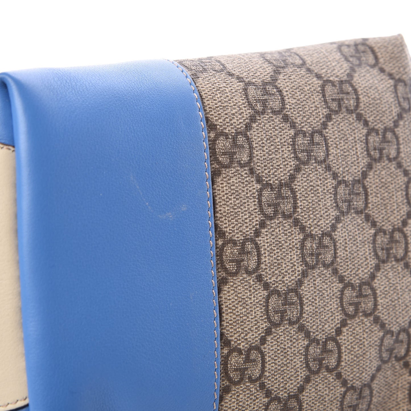 GG Supreme Monogram Children's Zoo Pig Bag Blue