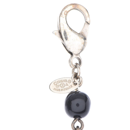 Chanel Enamel Crystal Pearl Beaded CC Bracelet Silver 4 of 5