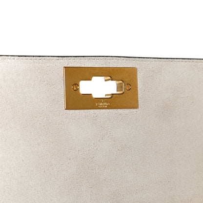 Valentino Garavani Grained Calfskin Large Roman Stud Shoulder Bag Light Ivory 7 of 10