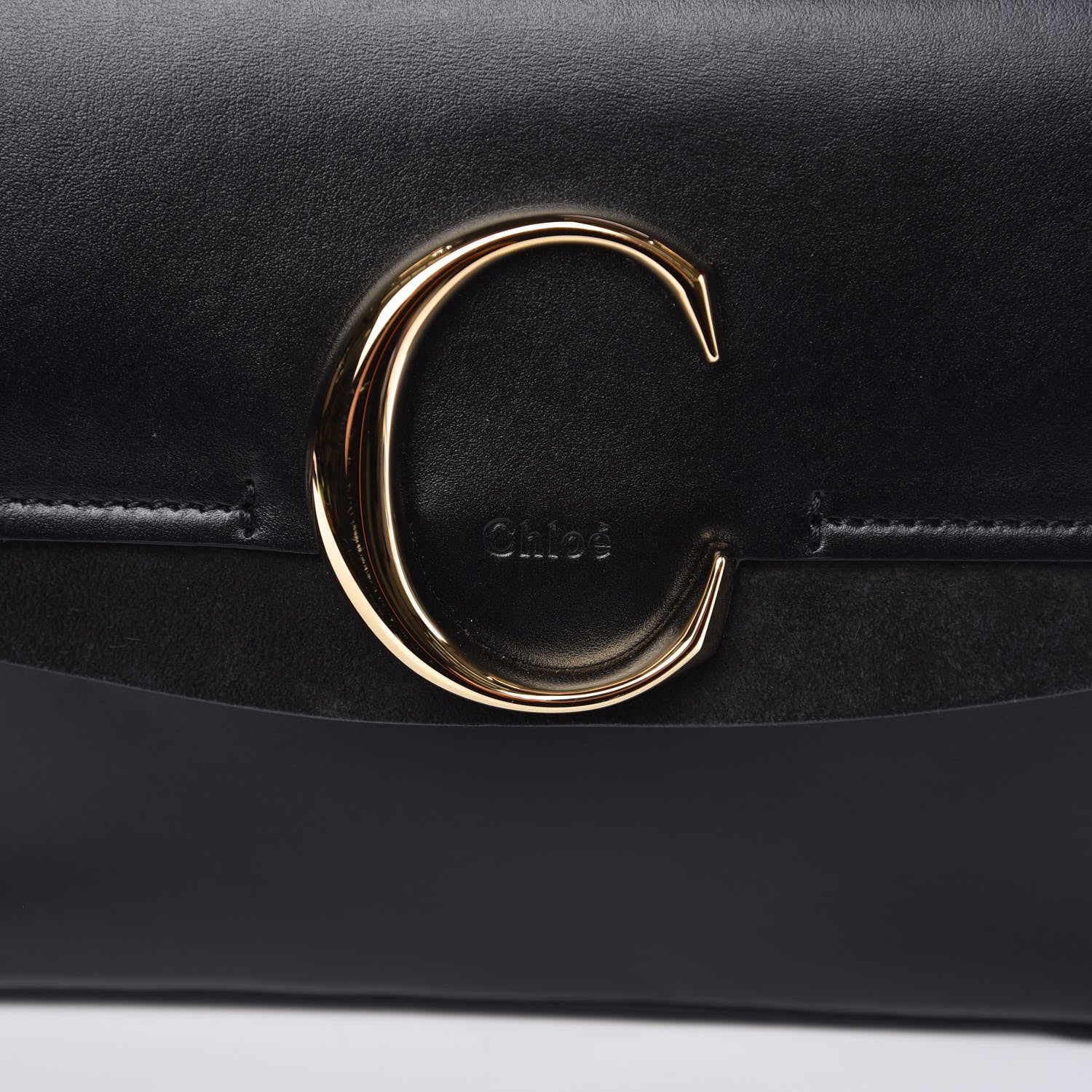 Chloe Calfskin Small C Double Carry Black 8 of 14