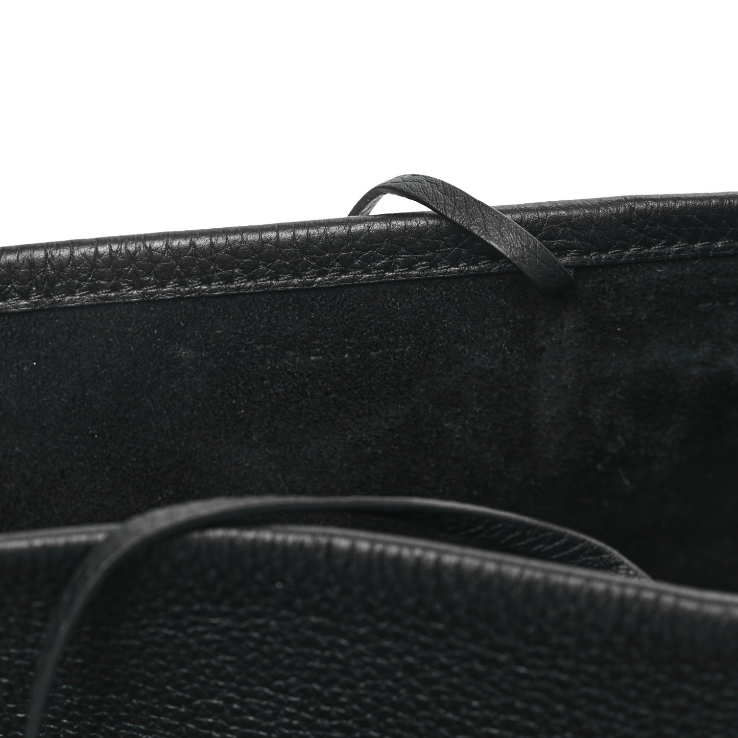 Grained Calfskin Medium N/S Park Tote Black