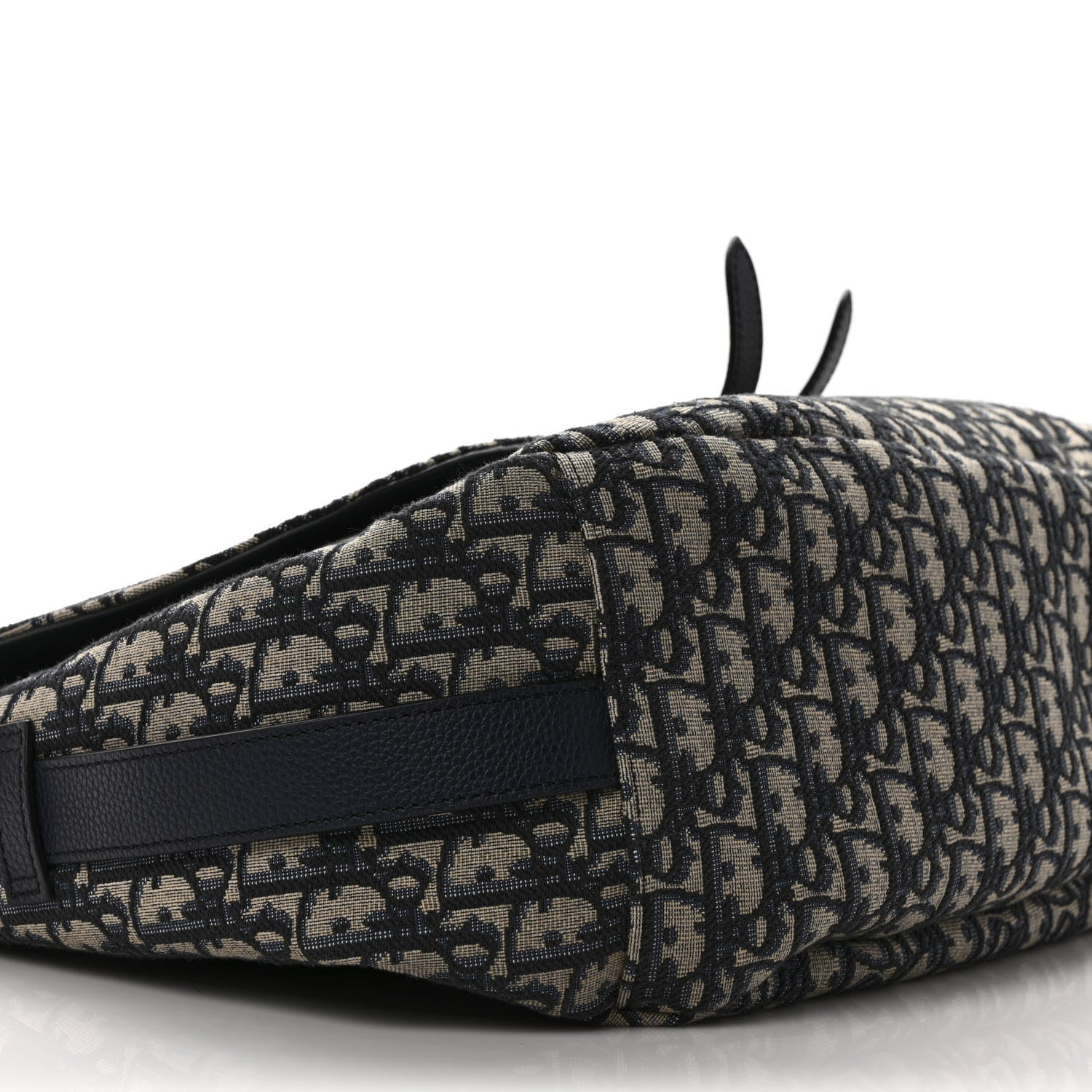 Christian Dior Oblique Soft Saddle Bag Beige Black 7 of 8
