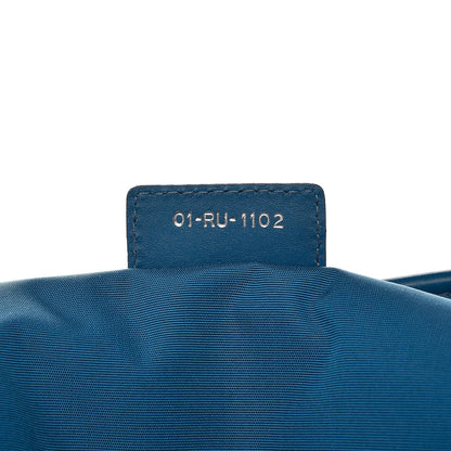 Christian Dior Coated Canvas Cannage Medium Panarea Tote Cobalt Blue 7 of 9