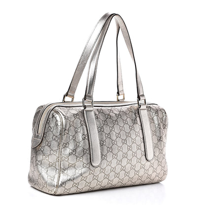 Gucci Metallic Guccissima Boston Gold 3 of 12