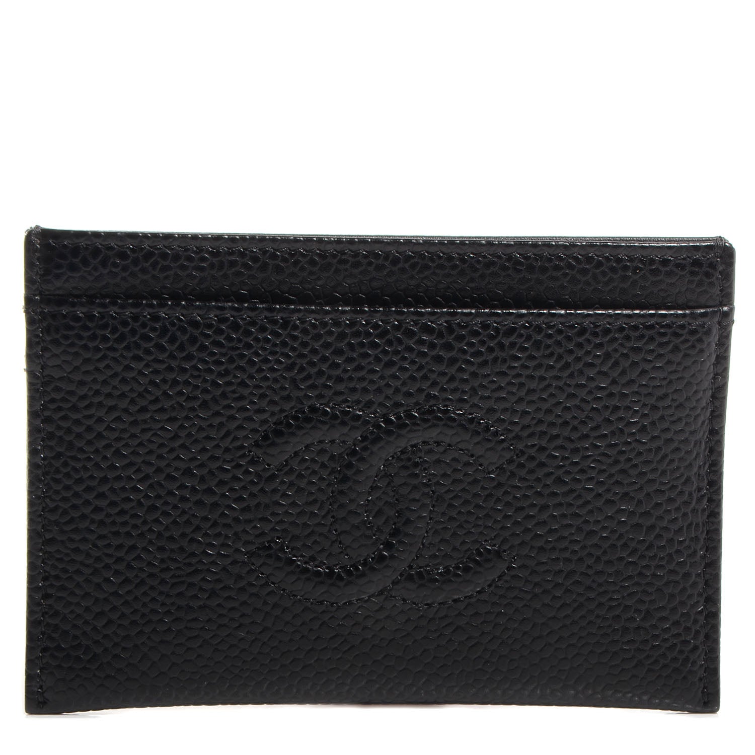 Chanel Caviar Timeless CC Card Holder Black 1 of 9