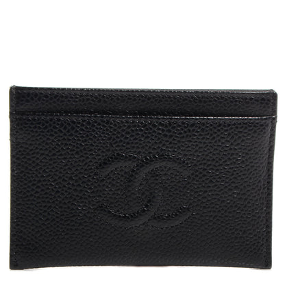 Chanel Caviar Timeless CC Card Holder Black 1 of 9