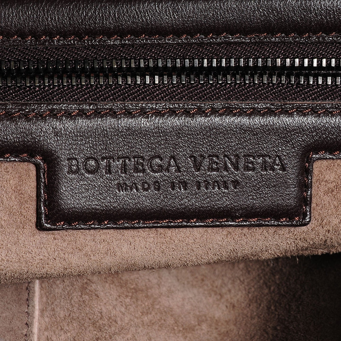 Nappa Intrecciato Medium Belly Veneta Hobo Ebano