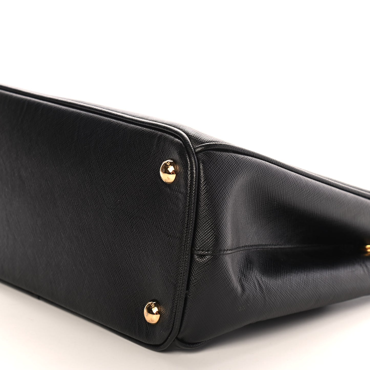 Saffiano Small Galleria Double Zip Tote Black