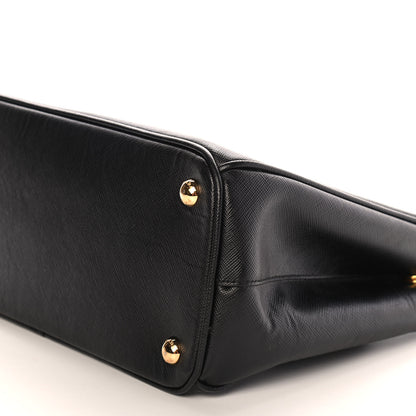 Prada Saffiano Small Galleria Double Zip Tote Black 9 of 9
