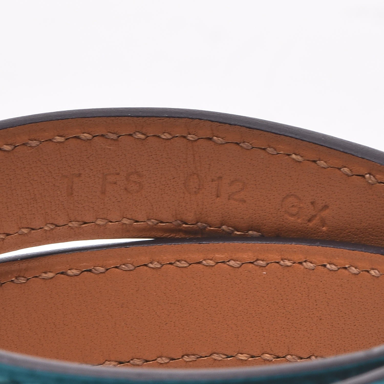 Hermes Epsom Rivale Double Tour Bracelet S Bleu Paon 4 of 7