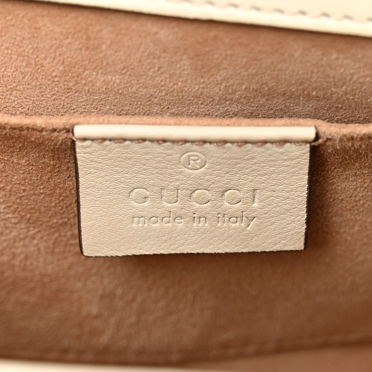 Gucci Calfskin Studded Small Padlock Shoulder Bag White 6 of 13