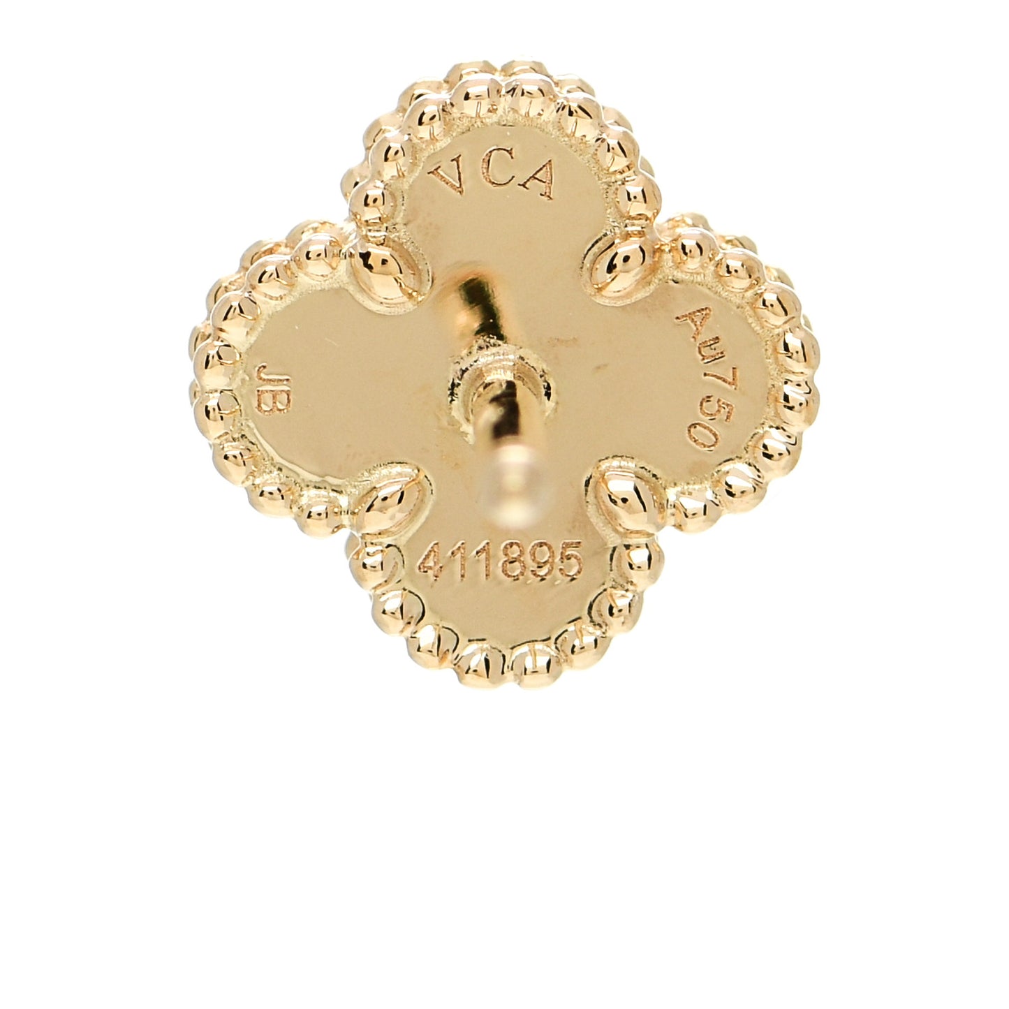 18K Yellow Gold Mother of Pearl Sweet Alhambra Earrings