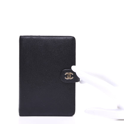 Chanel Goatskin Small Ring Agenda Planner Black 2 of 10