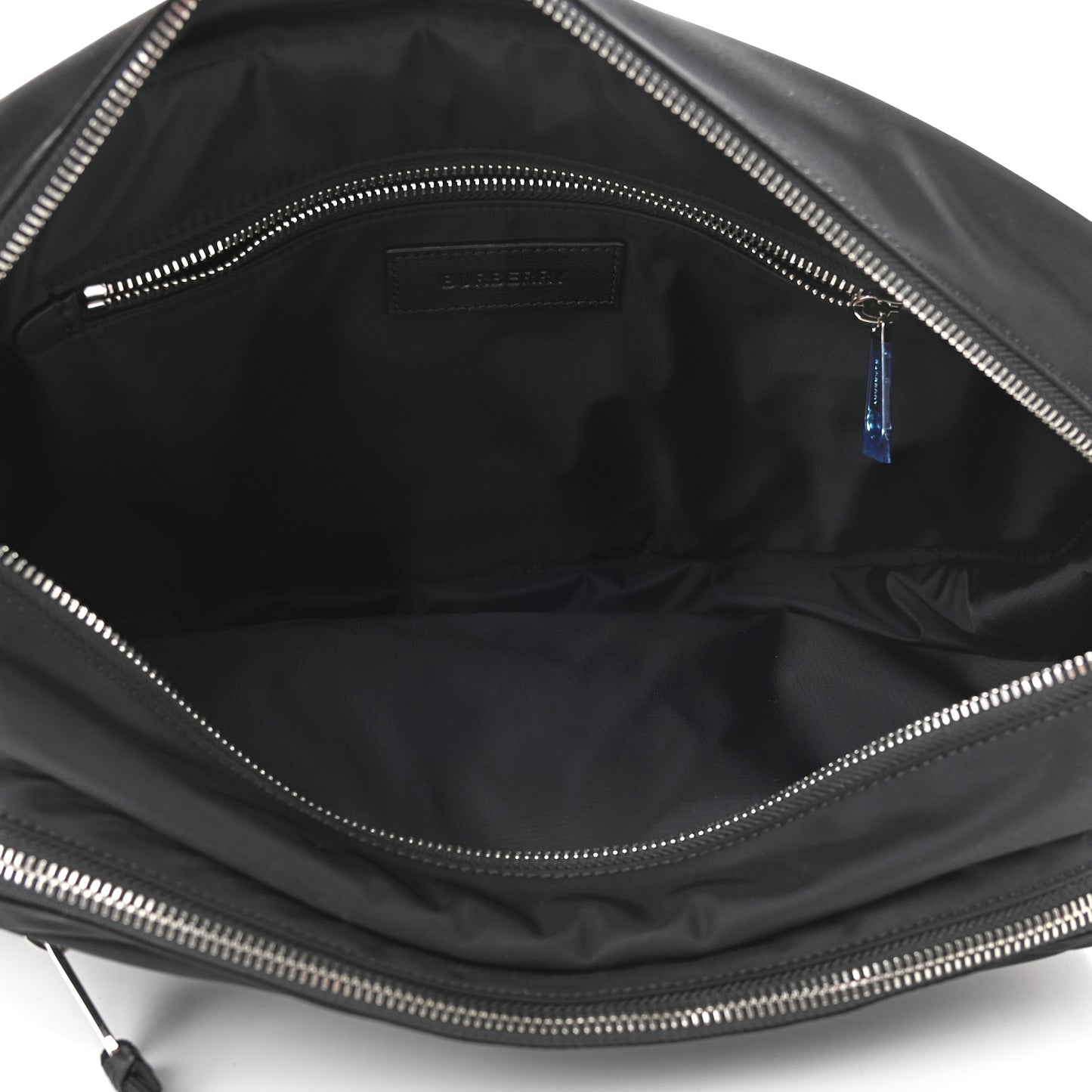 Econyl Logo Print Large Cannon Bum Bag Black