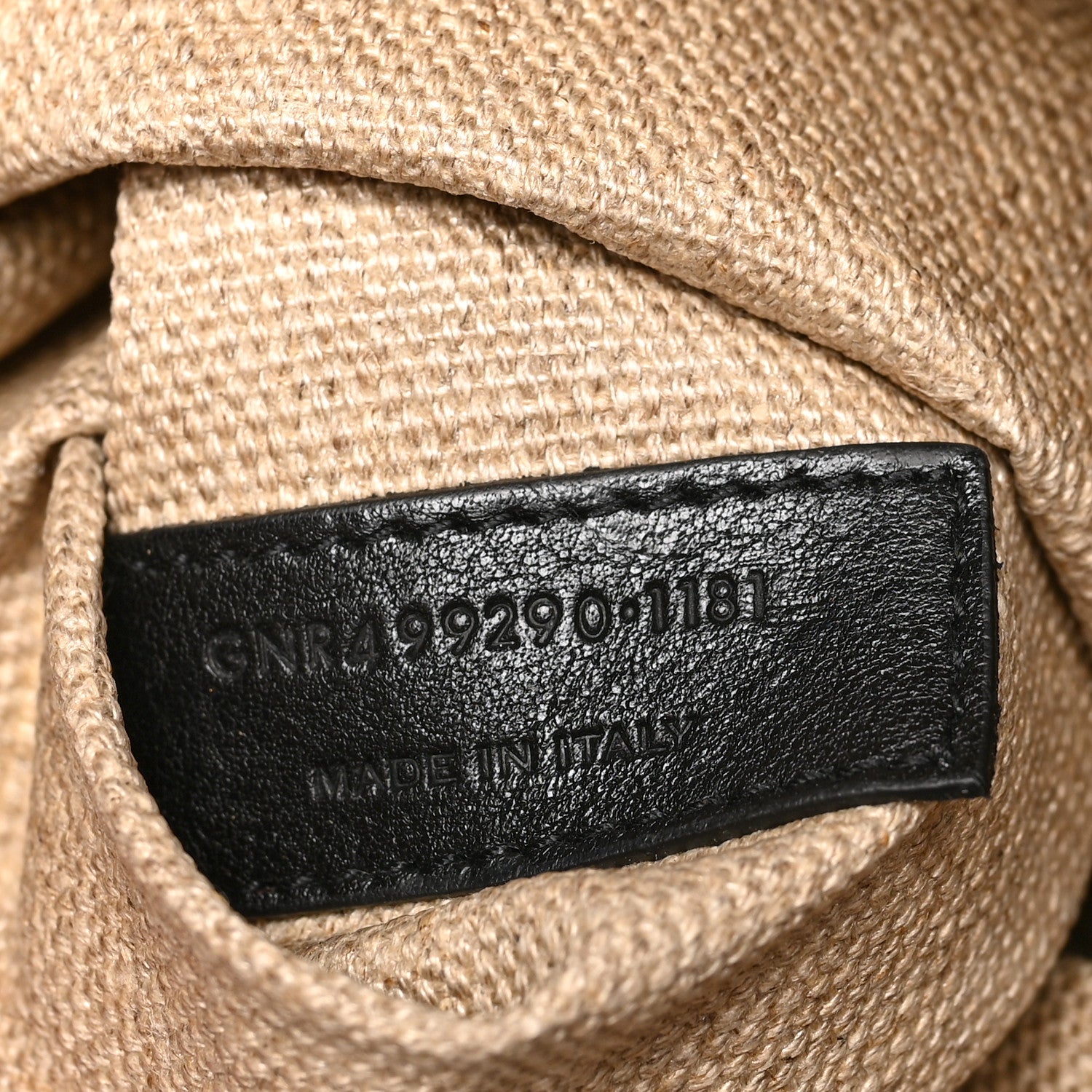 Saint Laurent Linen Calfskin Rive Gauche Tote Optic White 7 of 10