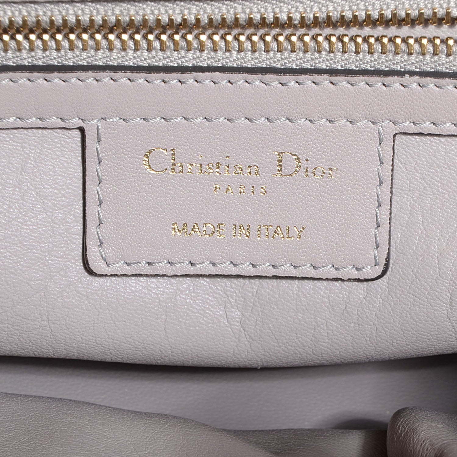 Christian Dior Gaufre Lambskin Cannage Delices Tote Grey 6 of 7