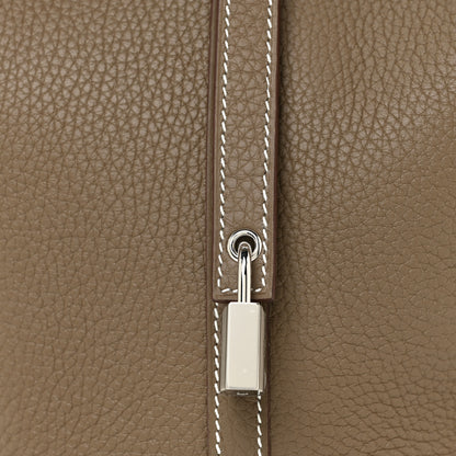 Hermes Taurillon Clemence Picotin Lock 18 PM Etoupe 6 of 9