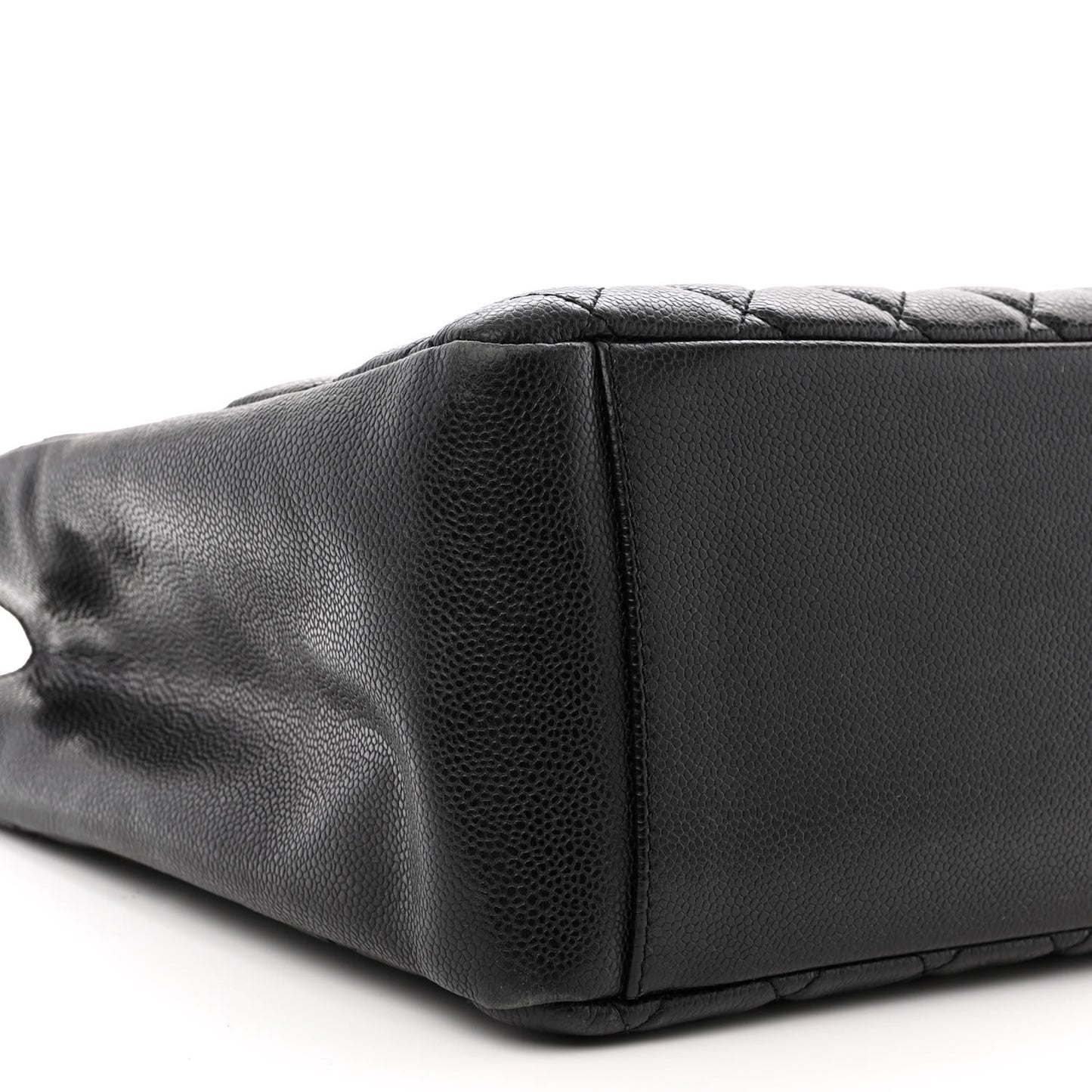 Caviar Quilted Grand Shopping Tote GST Black