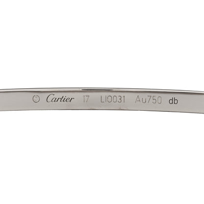 Cartier 18K White Gold Small LOVE Bracelet 17 3 of 5