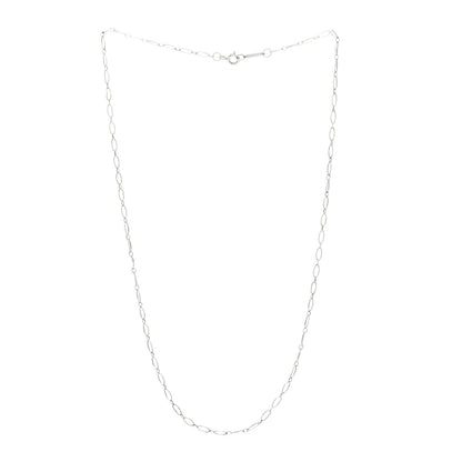 Tiffany Sterling Silver Oval Link Chain Necklace 17" 2 of 4