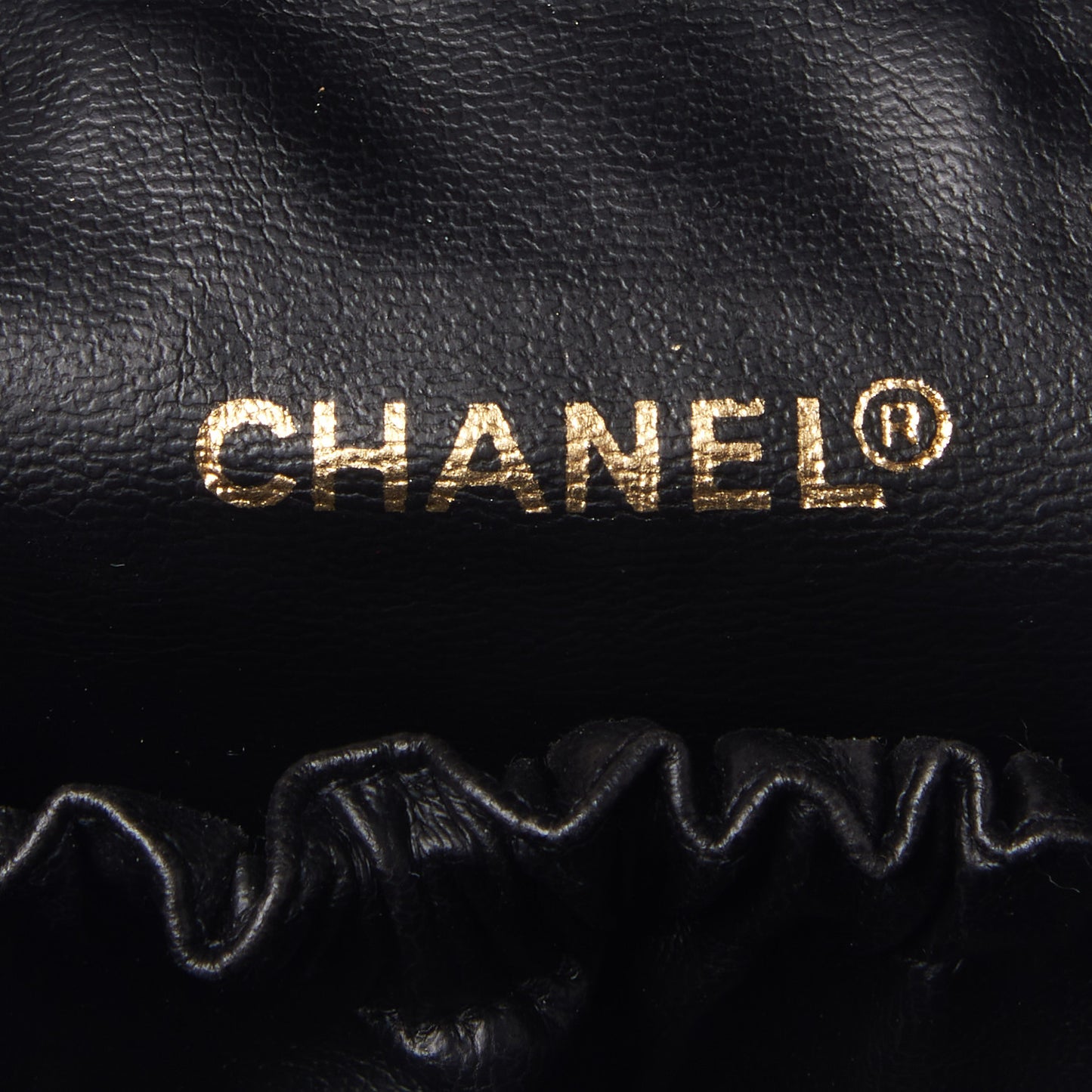 Calfskin Cosmetic Vanity Bag Black