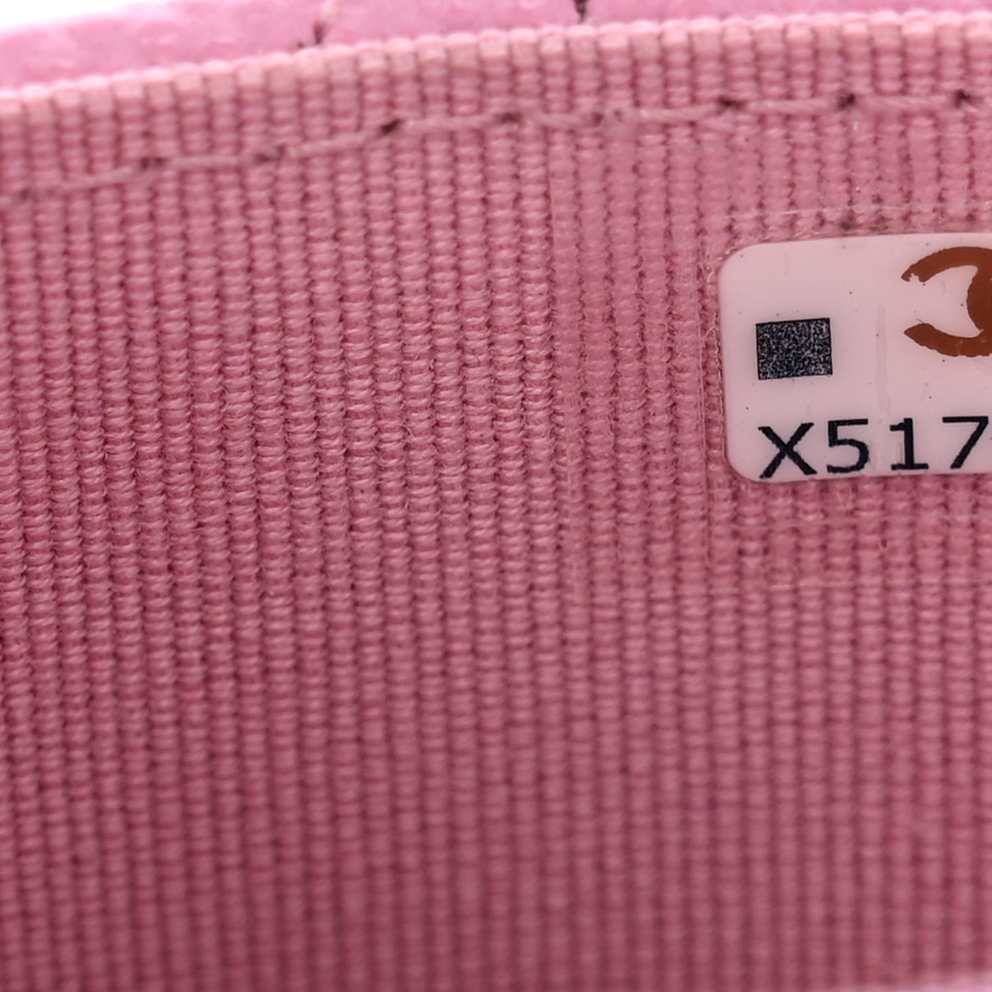 Caviar Quilted Flap Card Holder Wallet Pink