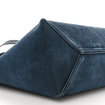 Loewe Suede Large Puzzle Fold Tote Denim 9 of 10