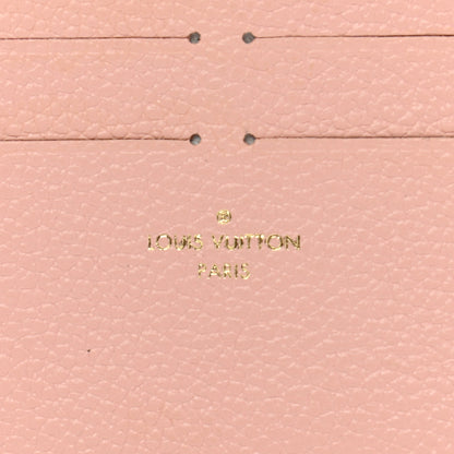 Louis Vuitton Calfskin Felicie Card Holder Insert Rose Ballerine 6 of 6