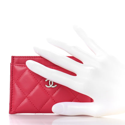 Chanel Lambskin Quilted Card Holder Pink 2 of 10