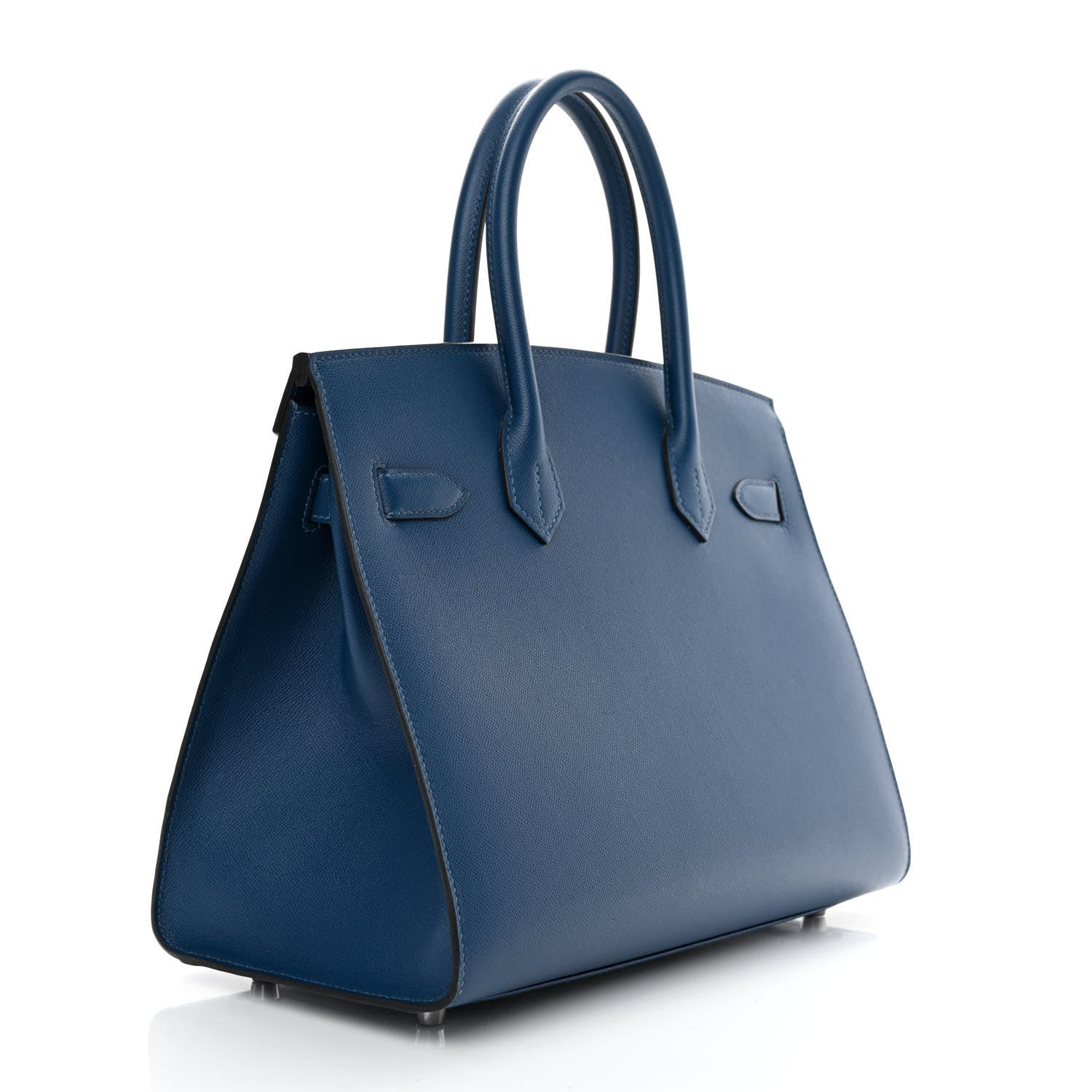 Hermes Madame Calfskin Birkin Sellier 30 Deep Blue 3 of 12