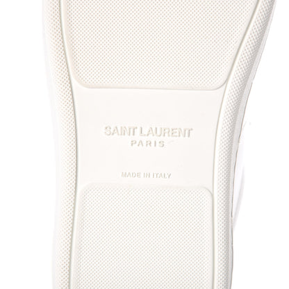 Saint Laurent Calfskin Mens Court Classic SL/01H High Top Sneakers 45 White 6 of 9