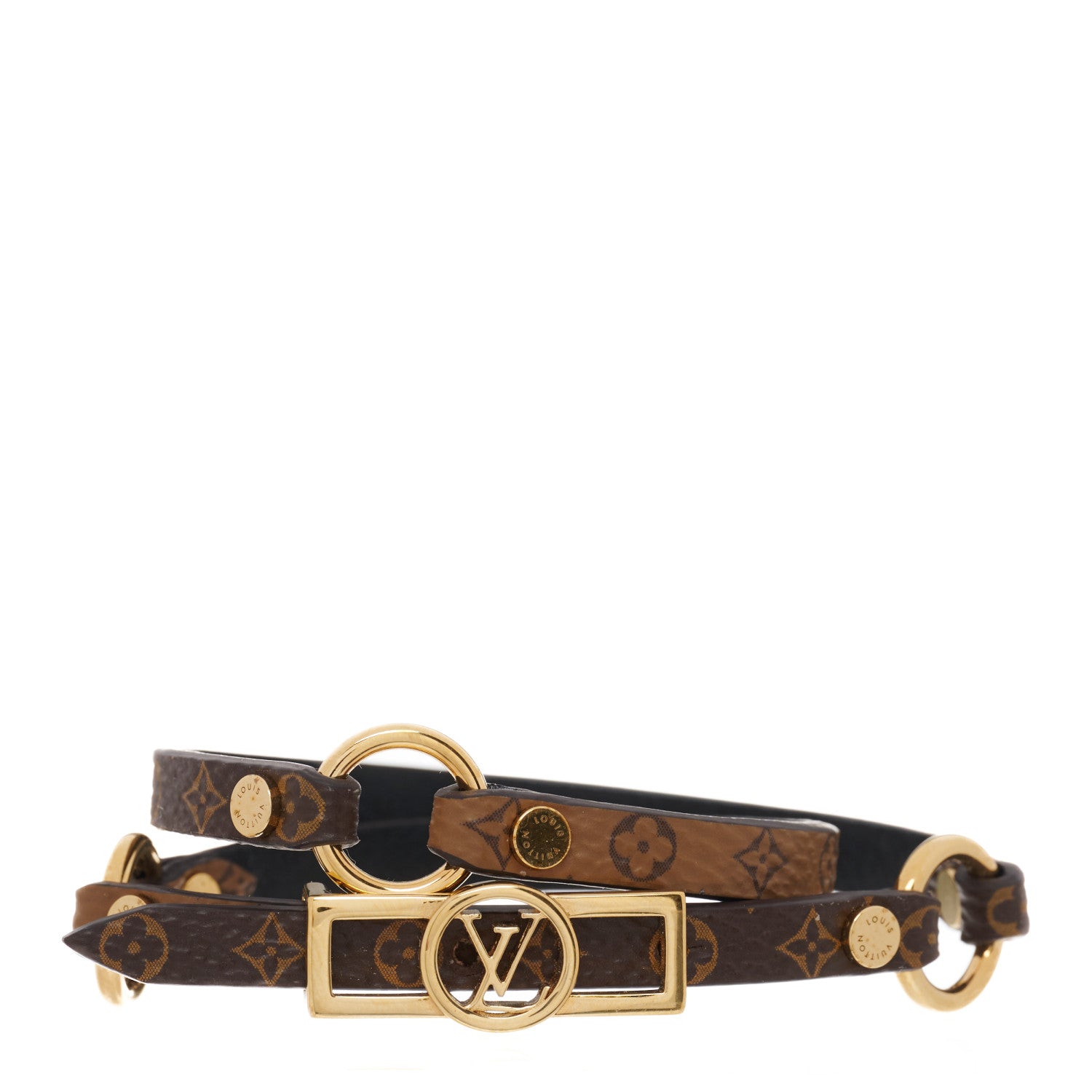 Louis Vuitton Reverse Monogram Dauphine Double Tour Bracelet 17 1 of 5