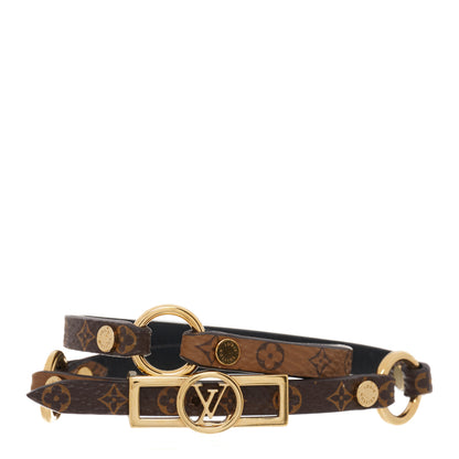 Louis Vuitton Reverse Monogram Dauphine Double Tour Bracelet 17 1 of 5