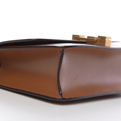 Saint Laurent Smooth Calfskin Carre Satchel Brown 7 of 8
