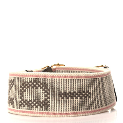 Fendi Cannete Ribbon Poly Vitello King Logo Adjustable Strap You Pergamena Acquerello Tartufo 2 of 4