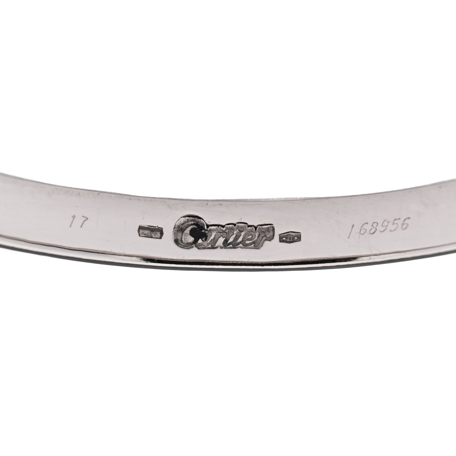 Cartier 18K White Gold LOVE Bracelet 17 4 of 10