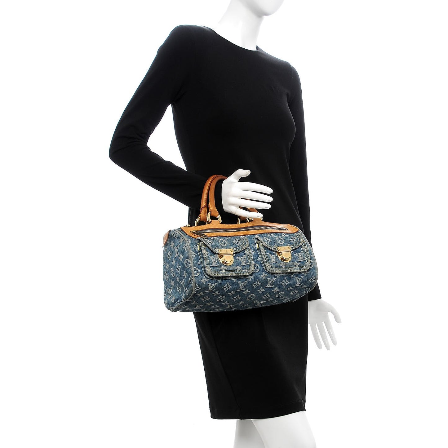 Monogram Denim Neo Speedy Blue