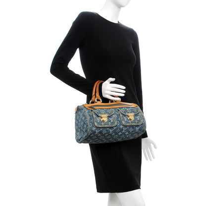 Louis Vuitton Monogram Denim Neo Speedy Blue 2 of 11