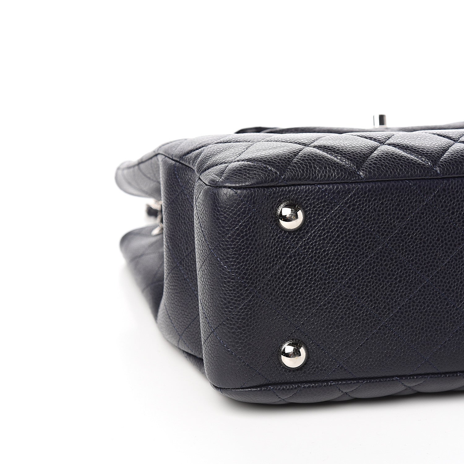 Chanel Caviar Quilted Flap Tote Marine 7 of 10