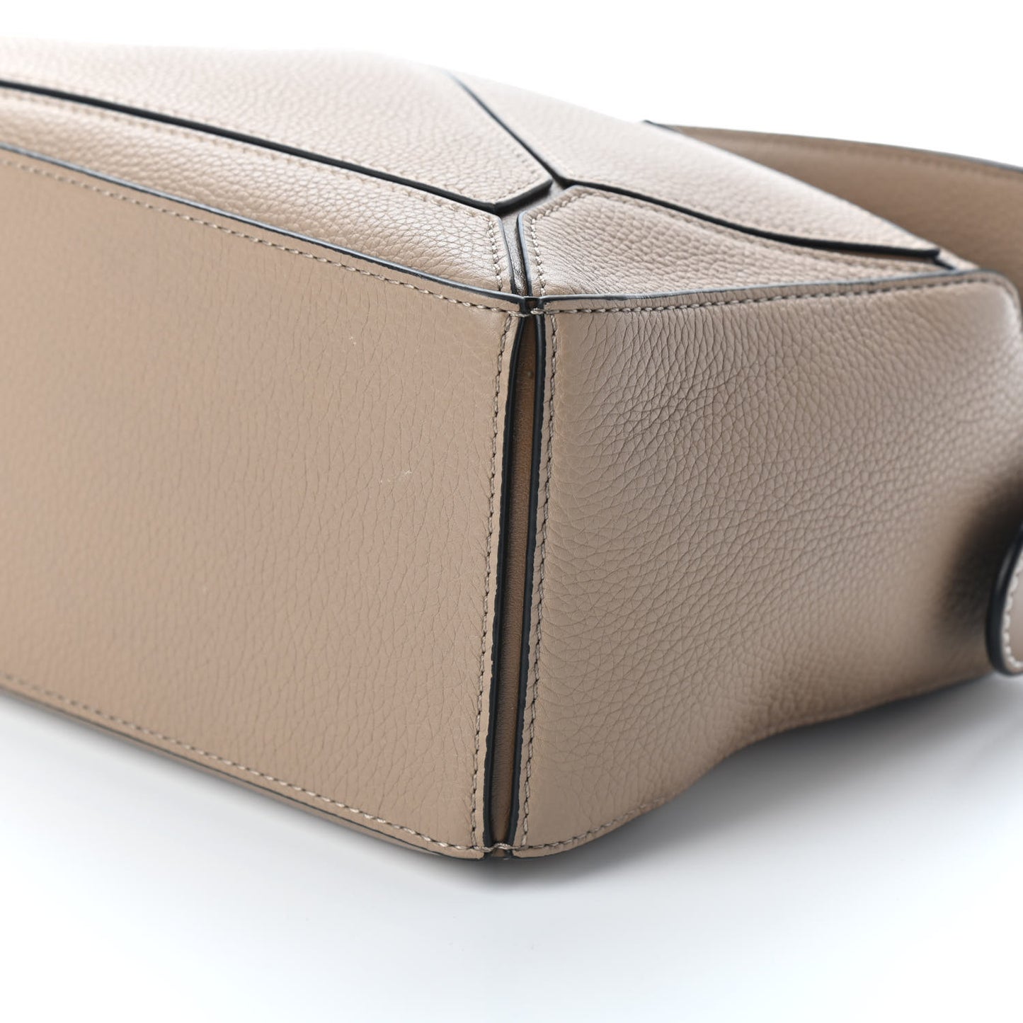 Grained Calfskin Small Puzzle Bag Sand Mink