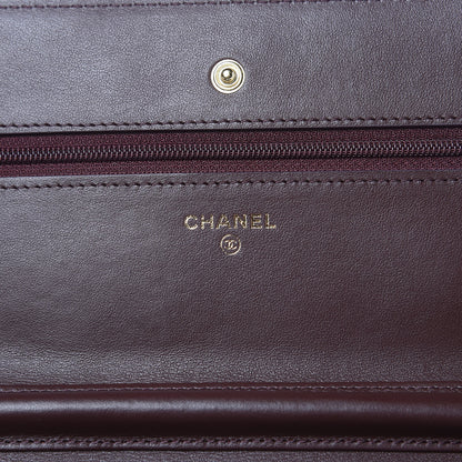 Chanel Felt Quilted Paris-Hamburg Charms Wallet On Chain WOC Dark Navy 6 of 9