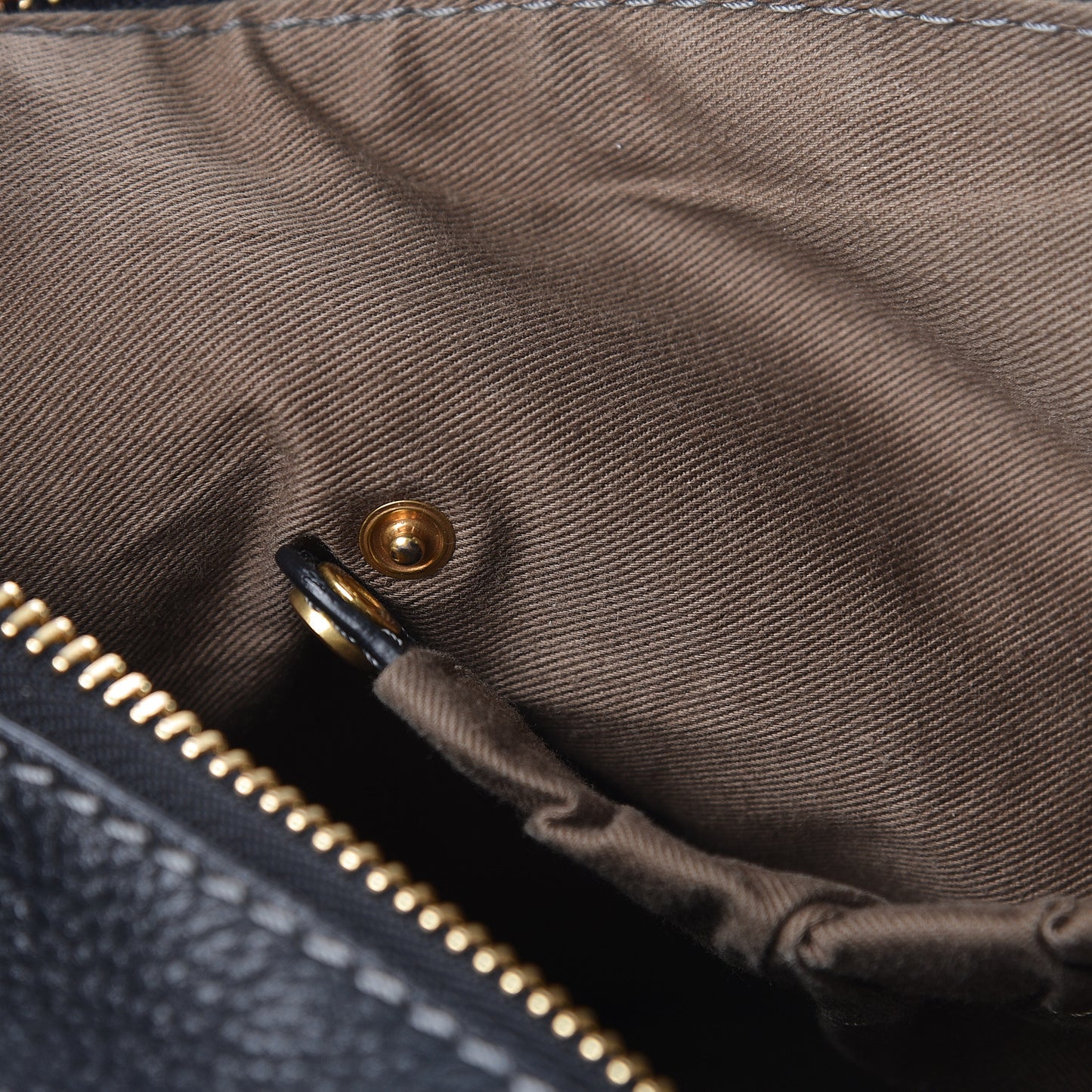 Calfskin Large Marcie Satchel Black