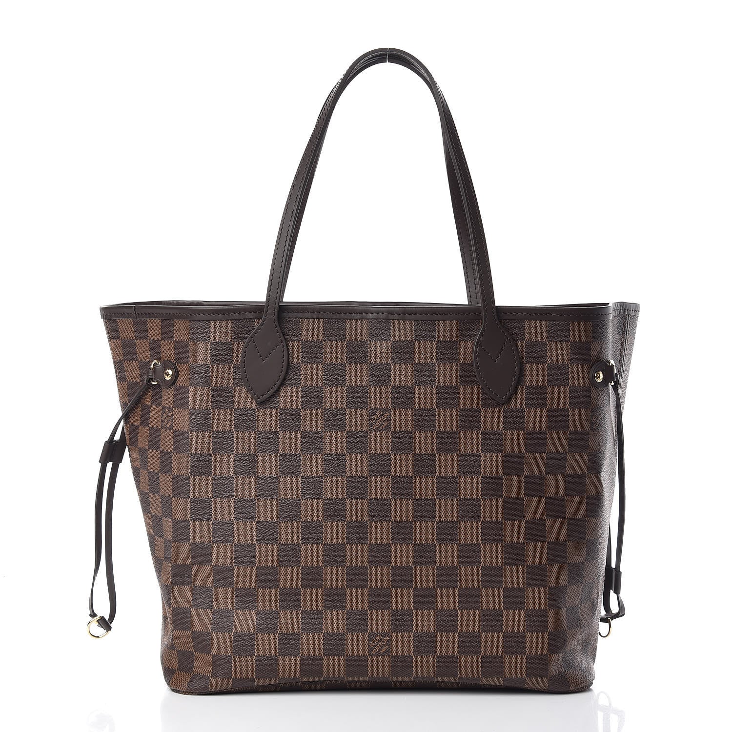 Louis Vuitton Damier Ebene Neo Neverfull MM Rose Ballerine 3 of 12