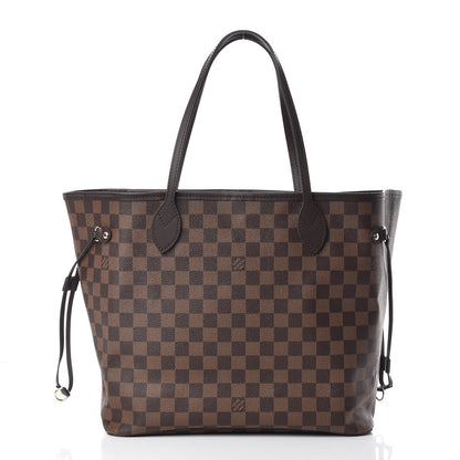 Louis Vuitton Damier Ebene Neo Neverfull MM Rose Ballerine 3 of 12
