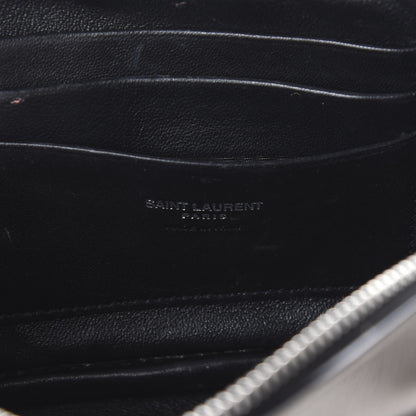 Saint Laurent Grain De Poudre Matelasse Monogram Mini Lou Camera Bag Silver 5 of 8
