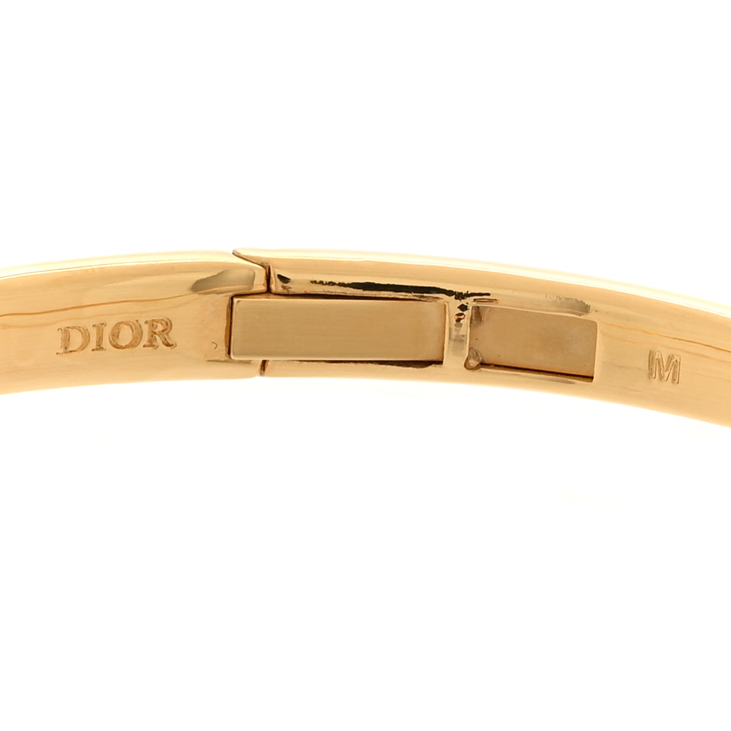 Christian Dior Pearl Resin Tribales New Look Bangle M Gold 4 of 6