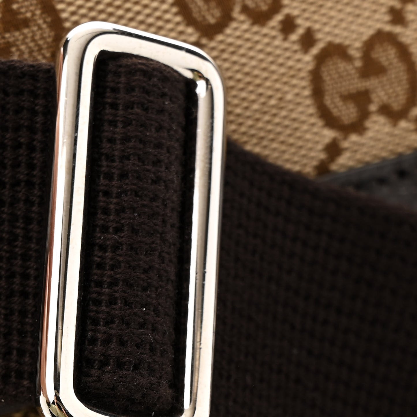 Monogram Flap Messenger Bag Beige Dark Brown