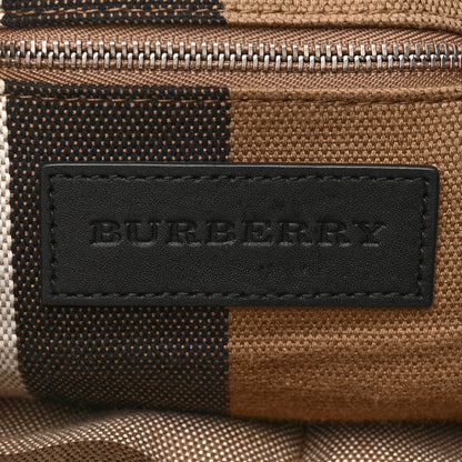 Burberry Grainy Calfskin House Check Medium Maidstone Black 6 of 17